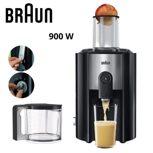 Centrifugeuse Extracteur De Jus Braun 900W 2 Vitesses Réservoir 2L - Identity Collection - عصارة