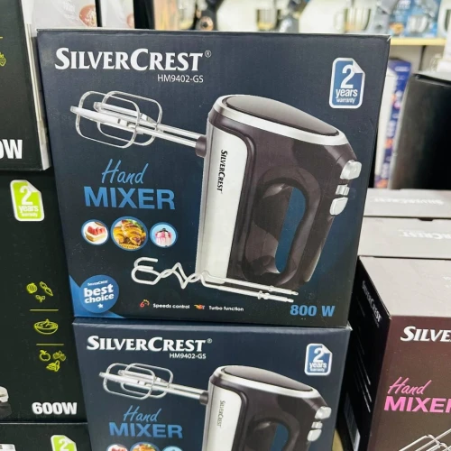 Batteur Electrique À Main SilverCrest  800W Inox 6 vitesses et Turbo - خلاط يدوي