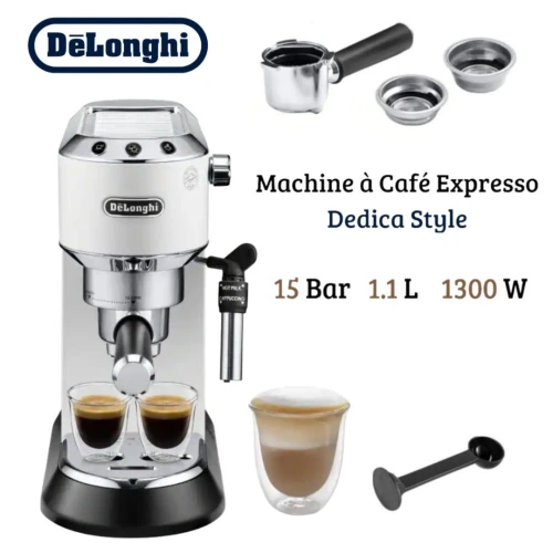 Machine à Café Expresso DeLonghi Dedica Style 15 bars 1.1 Litres 1300W - ماكينة قهوة