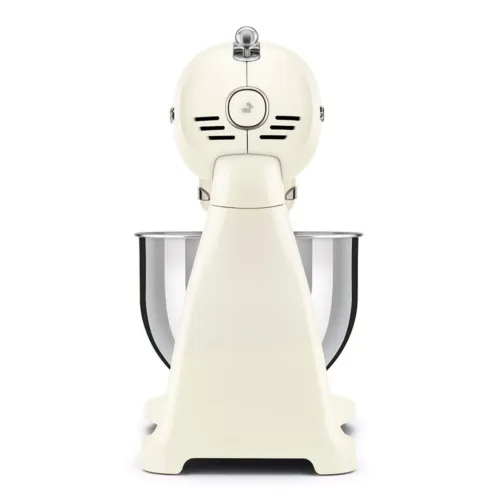 Pétrin Pâtissier SMEG 800W Bol 4.8L 10 Vitesses Multifonctions - Esthétique Années 50 Créme -