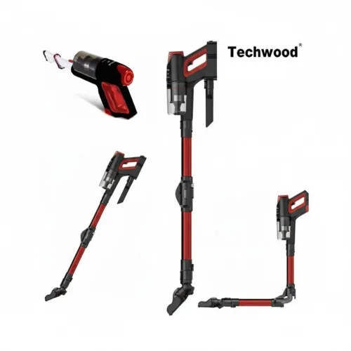 Aspirateur Balai Techwood Flexible sans fil 2en1 140W avec Réservoir 800mL Autonomie 35min - مكنسة