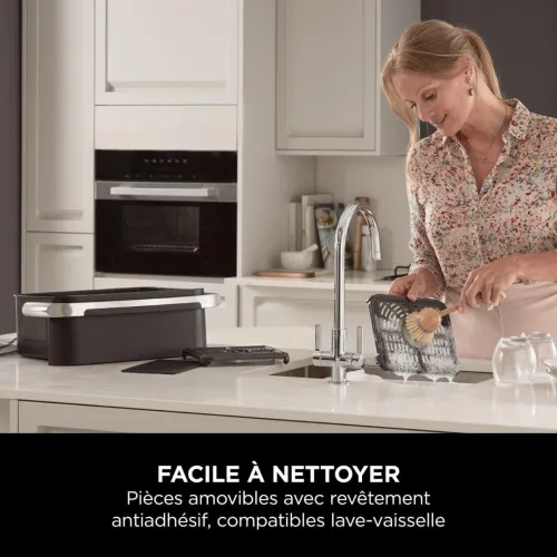Friteuse Air Fryer NINJA sans huile 10.4L 2470W 7 PROGRAMMES Dual Zone - 2 Tiroir avec Separateur