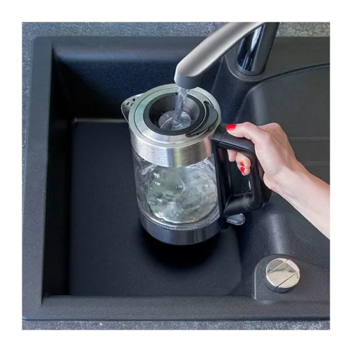 Bouilloire Électrique Proficook 1.7L 2200W En Verre - Éclairage LED indicateur De Température 