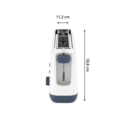 Grille Pain Compact TEFAL 850W 7 niveaux - Fonctions Réchauffage et Décongélation - Toaster Minim 