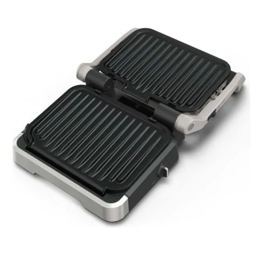 Panineuse Grill À Viande Électrique Tefal 2En1 - 2100W Ouverture 180 avec 09 Programmes et Système de Cuisson Automatique - OptiGrill GC772D10