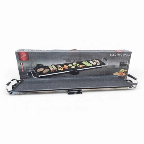 Plancha et Grill Électrique Royal Swiss 2000W XXL 90 x 23 cm avec Thermostat Réglable - RS-ED-001