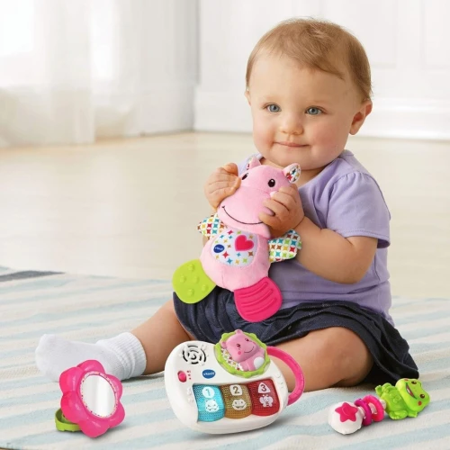 Coffret Naissance Éveil Des Sens Avec Piano interactif, Hippo Et Hochet Jeu Pour Enfants - VTech