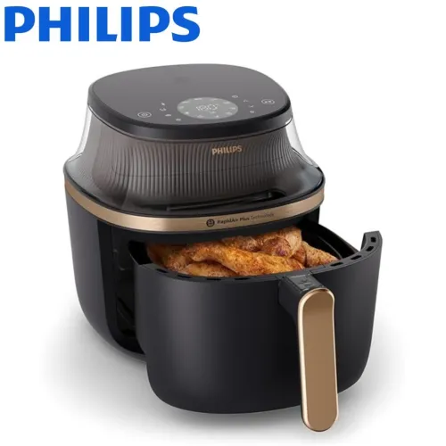 Friteuse Air Fryer Philips Sans Huile 6.2 L 1700 W Avec Fenêtre - Philips Série 3000 - قلاية هوائية