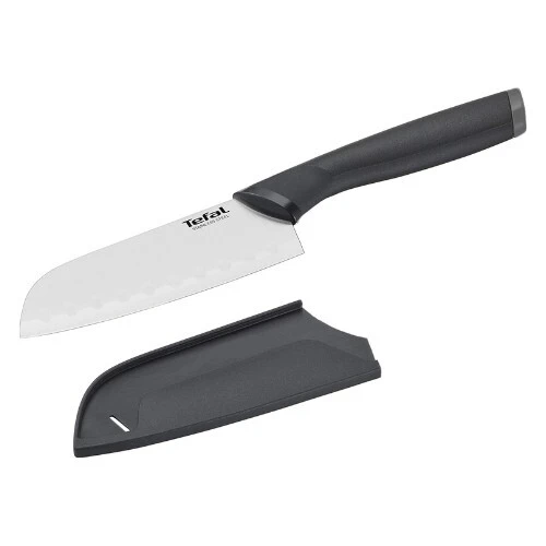Couteau Santoku Tefal Comfort 12 cm en Acier inoxydable avec Etui de Protection