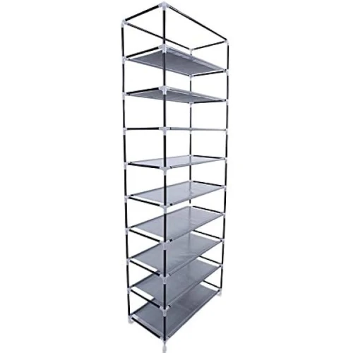 Porte Chaussures 9 étages - Armoire De Rangement pour Chaussures 60 X 30 X 160 Cm