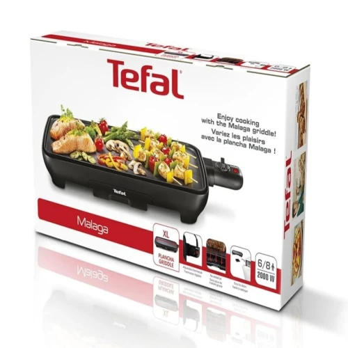 Plaque De Grill TEFAL Plancha Malaga Électrique 2000W Avec Thermostat Réglable