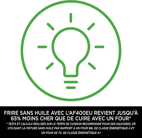 Friteuse Air Fryer NINJA sans huile 9.5L 2470W avec 2 tiroirs et 6 Programmes Foodi MAX Dual Zone