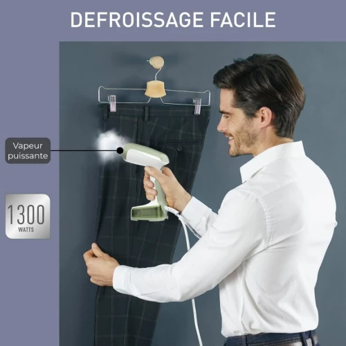 Défroisseur Vapeur Calor à Main Pliable 1300W - Prêt En 15 Secondes - Leger et Portable - Access Steam Pocket