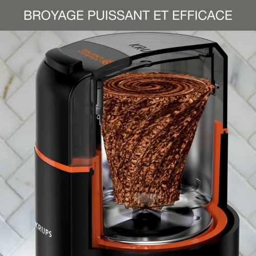 Moulin À Café et épices Électrique Krups Silencieux 175W Silent Vortex - مطحنة القهوة و التوابل