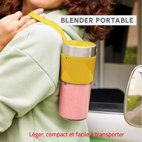 Blender Mixeur Portable Moulinex Lightmix 300mL 50W Sans Fil - Rechargeable USB