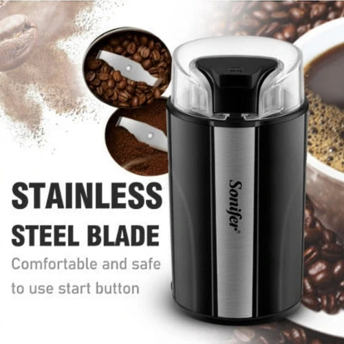 Moulin À Café Et Épices Électrique Sonifer - 200W Lames Inox 50g - مطحنة القهوة و التوابل
