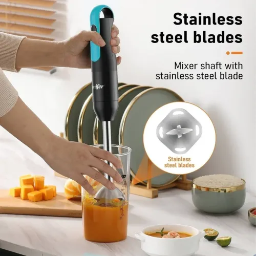Bras Mixeur Plongeant Sonifer 3EN1 Inox 300W Avec Fouet Et Verre Doseur 700ml - خلاط يدوي