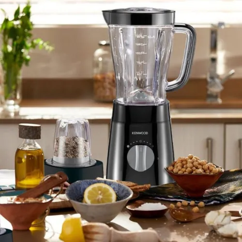 Blender Mixeur Kenwood 500W 2L Avec Hachoir et Moulin - 2 Vitesses et Turbo avec Fonction Ice Crush