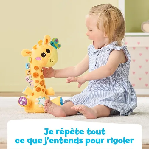 VTech Ma Girafe Moov & Groov - Peluche Interactive (Parle, Danse, Répète) Cadeau pour enfants