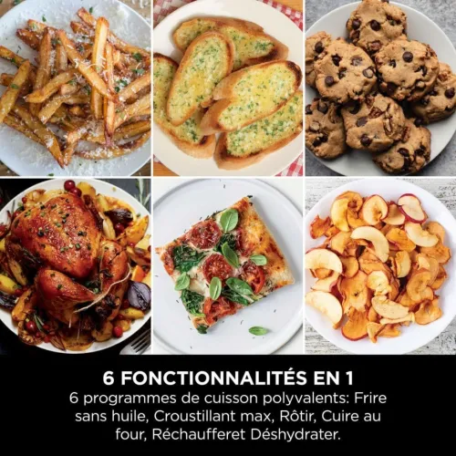 Friteuse Air Fryer NINJA sans Huile Double Stack 9.5 L 2470 W - 2 tiroirs avec 6 PROGRAMMES - قلاية