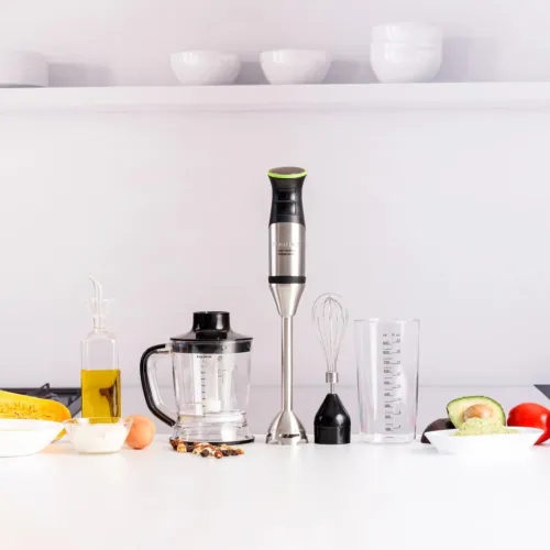 Bras Mixeur plongeant Taurus 3 En 1 Inox extra-long 1500W 20 Vitesses - خلاط يدوي كهربائي