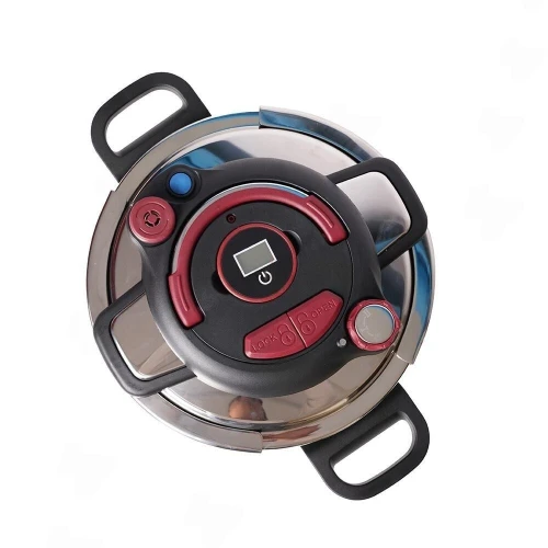 Cocotte Minute Autocuiseur UniPro Inox 6 Litres Avec Minuterie - Compatible Tous Feux avec Ouverture Facile - UP-CM6G