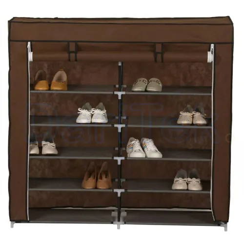 Porte Chaussures 12 étages - Armoire De Rangement pour Chaussures 120 X 30 X 118 Cm