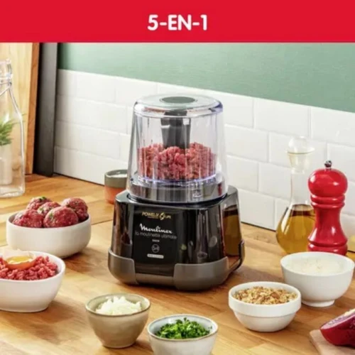 Hachoir 5 En 1 Moulinette Ultimate Moulinex - 1000W 550ML 350G - مفرمة و رحاية 5 في 1 