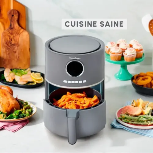 Friteuse Air Fryer Moulinex sans huile 4.2 1630W à air - 8 Programmes Automatiques - Easy Fry Ultra