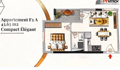 Vente Appartement F2 Alger Gue de constantine