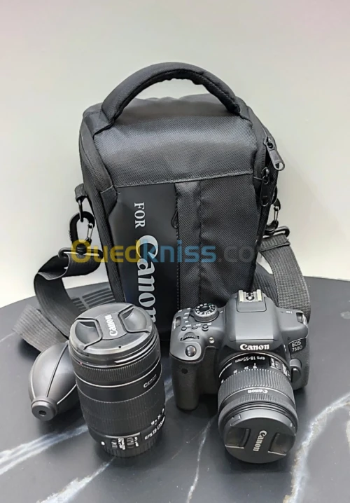 Canon 750d  10/10 + Objectif 18-55 + Objectif 18-135 + Batterie Pochette Chargeur 