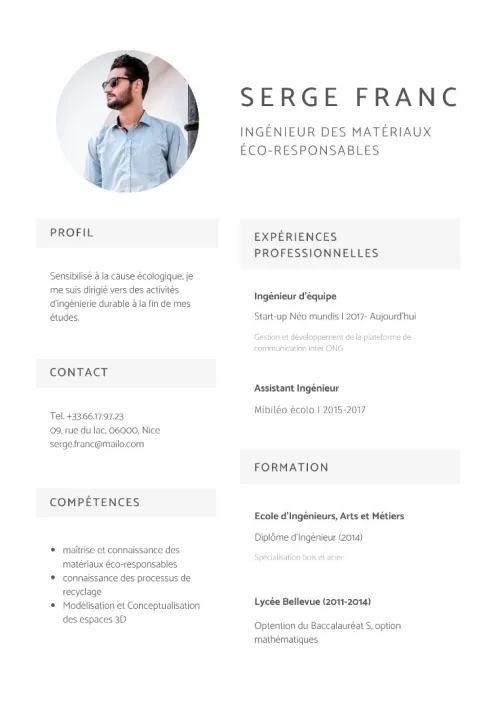 création de CV percutants et sur mesure