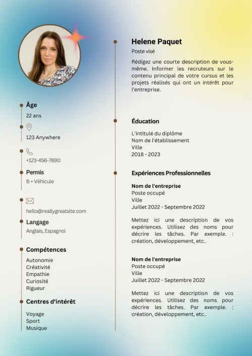 création de CV percutants et sur mesure