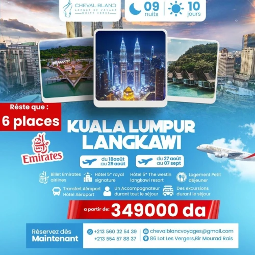 combine Kuala Lumpur / Langkawi ete 2025