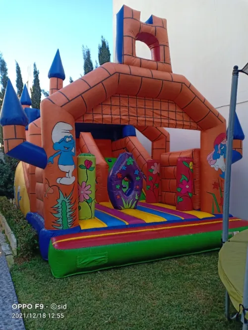 Toboggan location trompoline