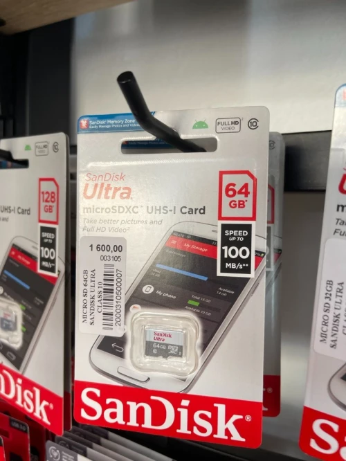 SANDISK ULTRA MICRO SD UHS- 32GB 64GB 128GB  CLASS 10 JUSQU'A 100MB/s