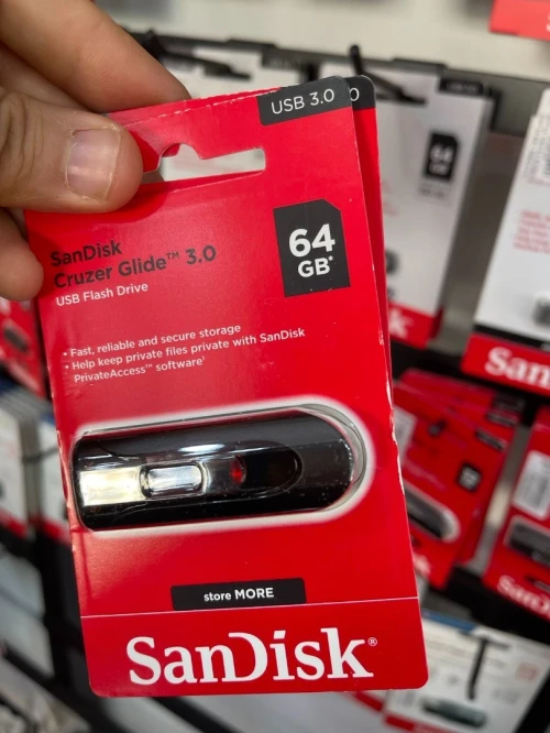 FLASH DISQUE SANDISK CRUZER GLIDE 3.0 16GB 32GB 64GB 128GB