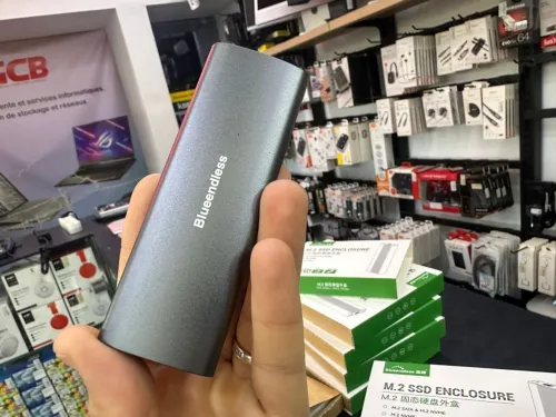 RACK NVME BLUEENDLESS M.2 SSD ENCLOSURE  SATA/NVMe USB 3.1 10GBPs TYPE-C M2809SN