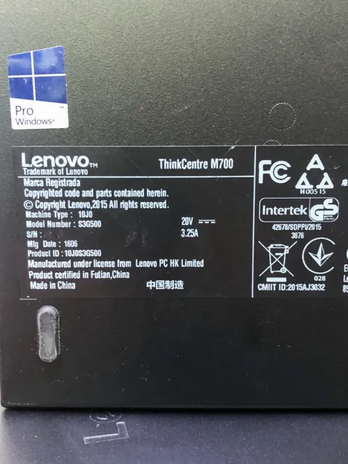 LENOVO MINI PC - i3 6eme /4Go /120Go SSD
