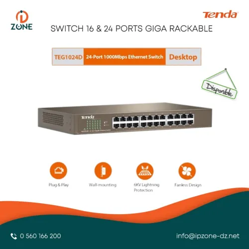 Switch Reseau Rackable /Manageable POE