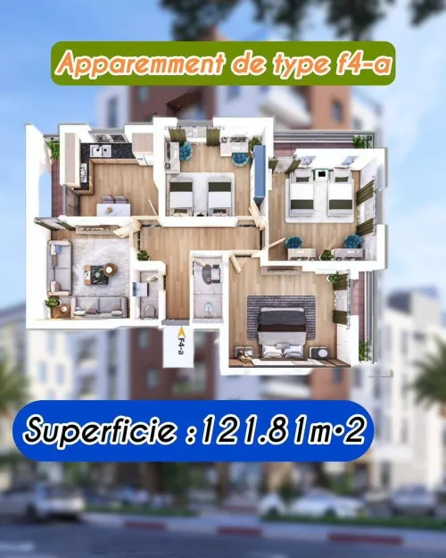 Vente Appartement F4 Oran Bir el djir