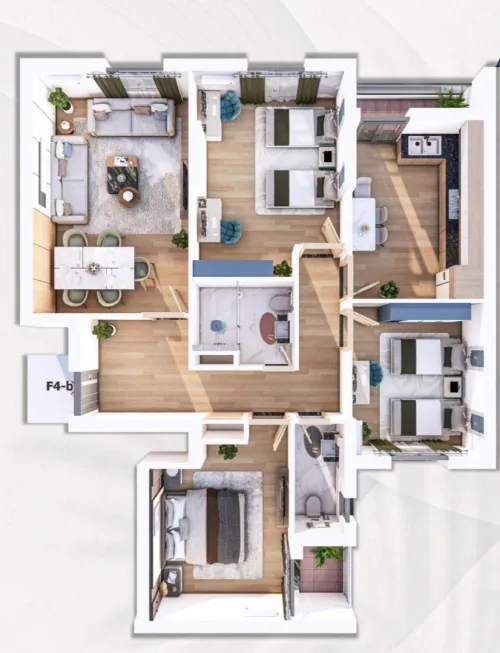 Vente Appartement F4 Oran Bir el djir