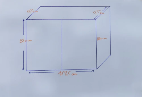 Vente d'un pack armoire + canapé + table de nuit en bois massif. 