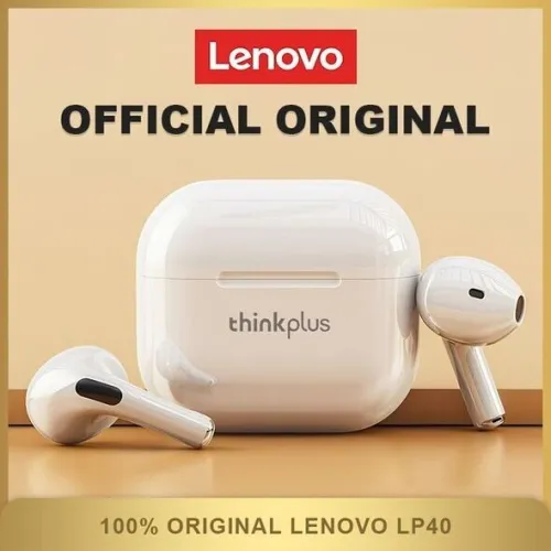 سماعات رأس بلوتوث لاسلكية النوعية الجيد LENOVO Écouteurs Bluetooth 5.0 Think Plus Sans Fil LP-40 Pro