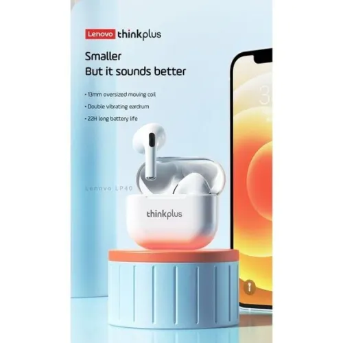 سماعات رأس بلوتوث لاسلكية النوعية الجيد LENOVO Écouteurs Bluetooth 5.0 Think Plus Sans Fil LP-40 Pro