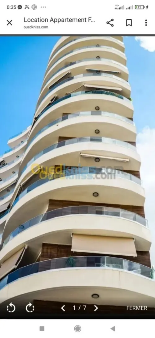 Location Appartement F5 Alger Ouled fayet