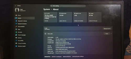 laptop Lenovo thinkpad e15 Gen 2