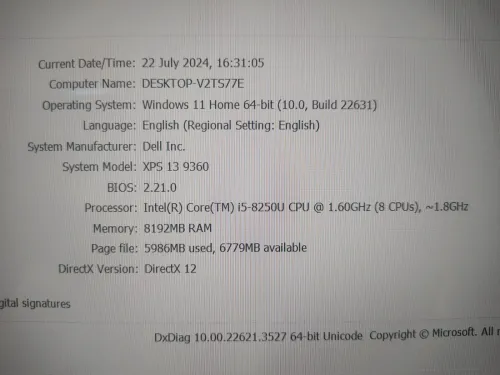 DELL XPS 13" | i5-8250U | 8GB | 256GB
