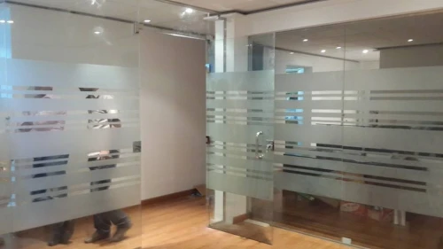 Cloison verre et aluminium 