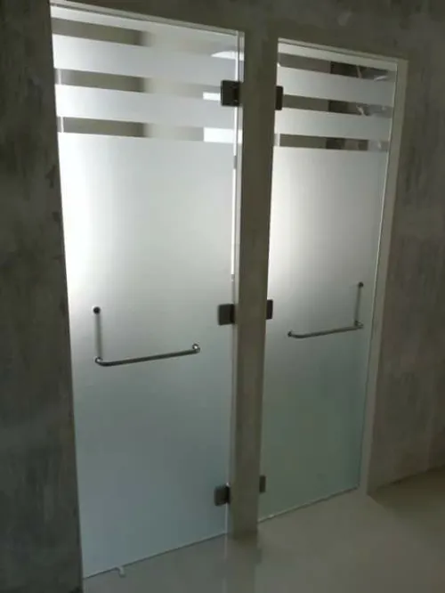 Cloison verre et aluminium 